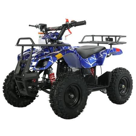 X-Pro Brand New Eagle 40cc GAS ATV, Mini ATV for Kids with Pull Start Disc Brake 6 inch Tires, Blue